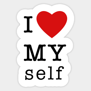 I Love Myself Sticker